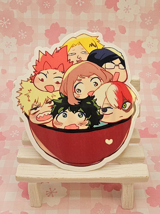 Chibi Bowl Die-Cut Sticker