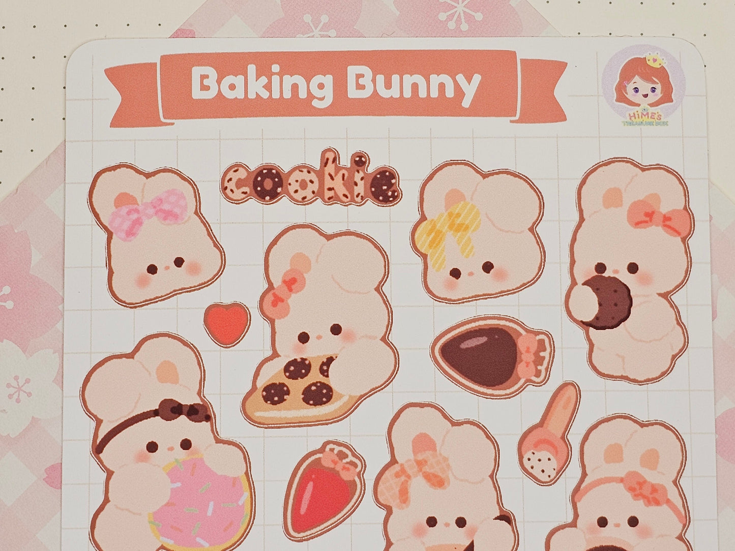 Baking Bunny Sticker Sheet kawaiia stationery