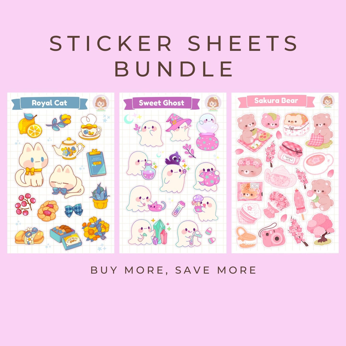 Sticker Sheet Bundle kawaii stationery set